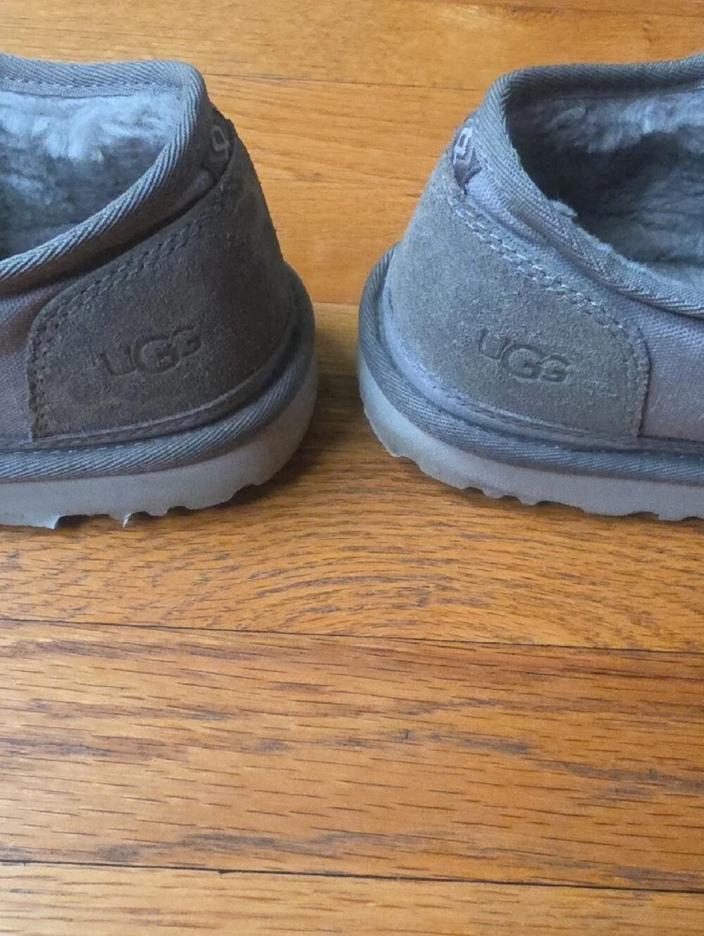 Ugg Nuemel Mens Gray Canvas Lace-Up Shoes